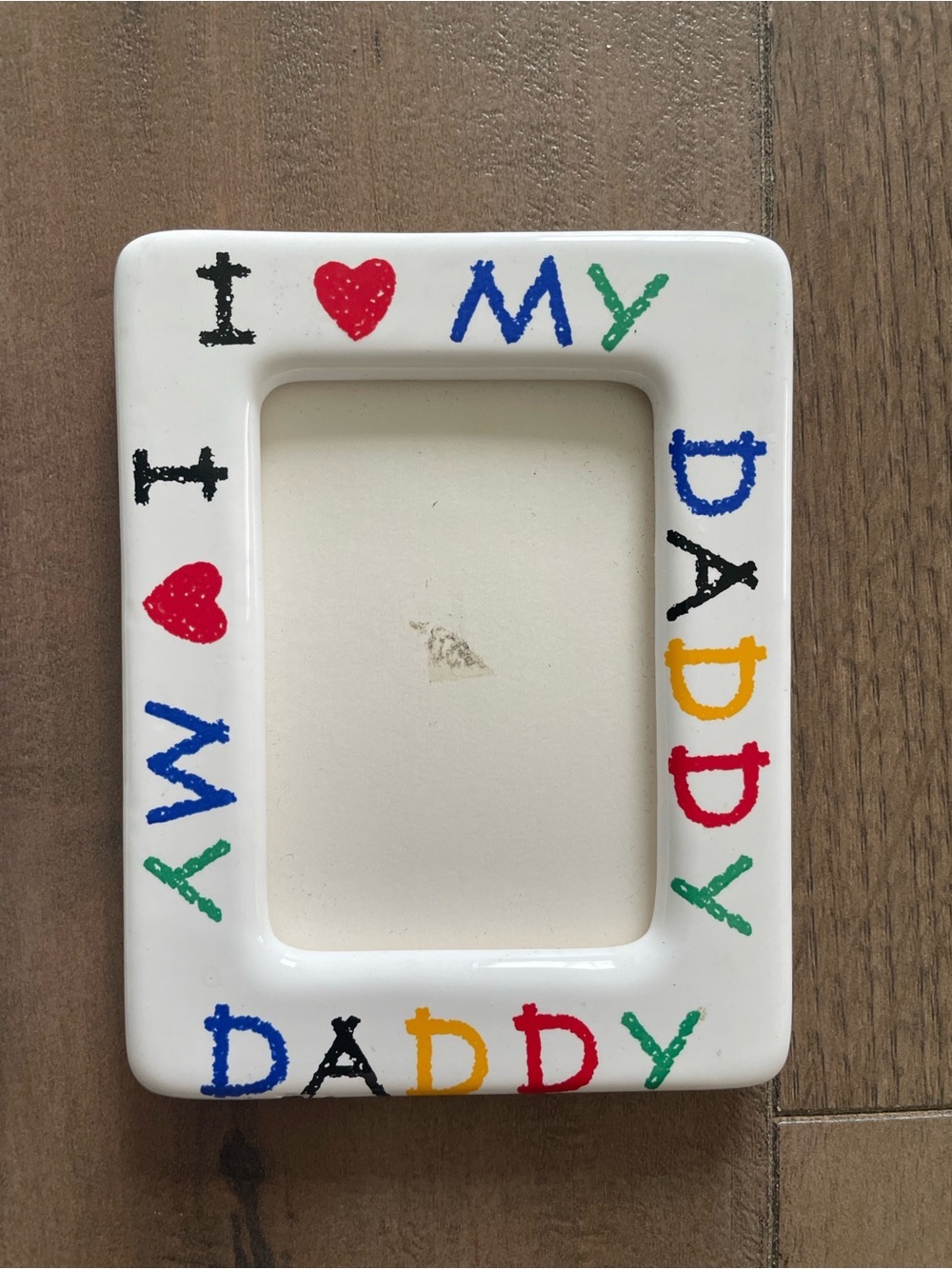 Set of 2! 90s I Love My Mommy/Daddy fridge magnets frames, wallet size 2X3 - Picture 3 of 5